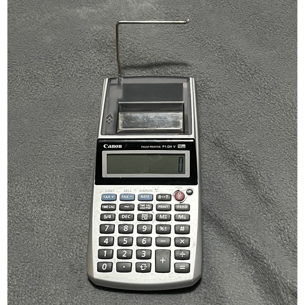 Canon Palm Printer P1-DH V 12 Digits Receipt Business‎ Calculator WORKS